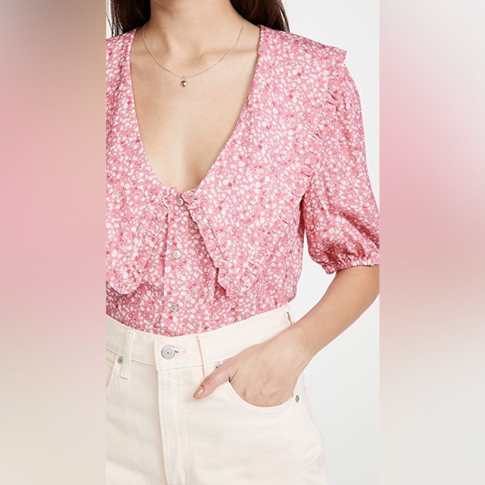 WAYF Amie Button Up Blouse